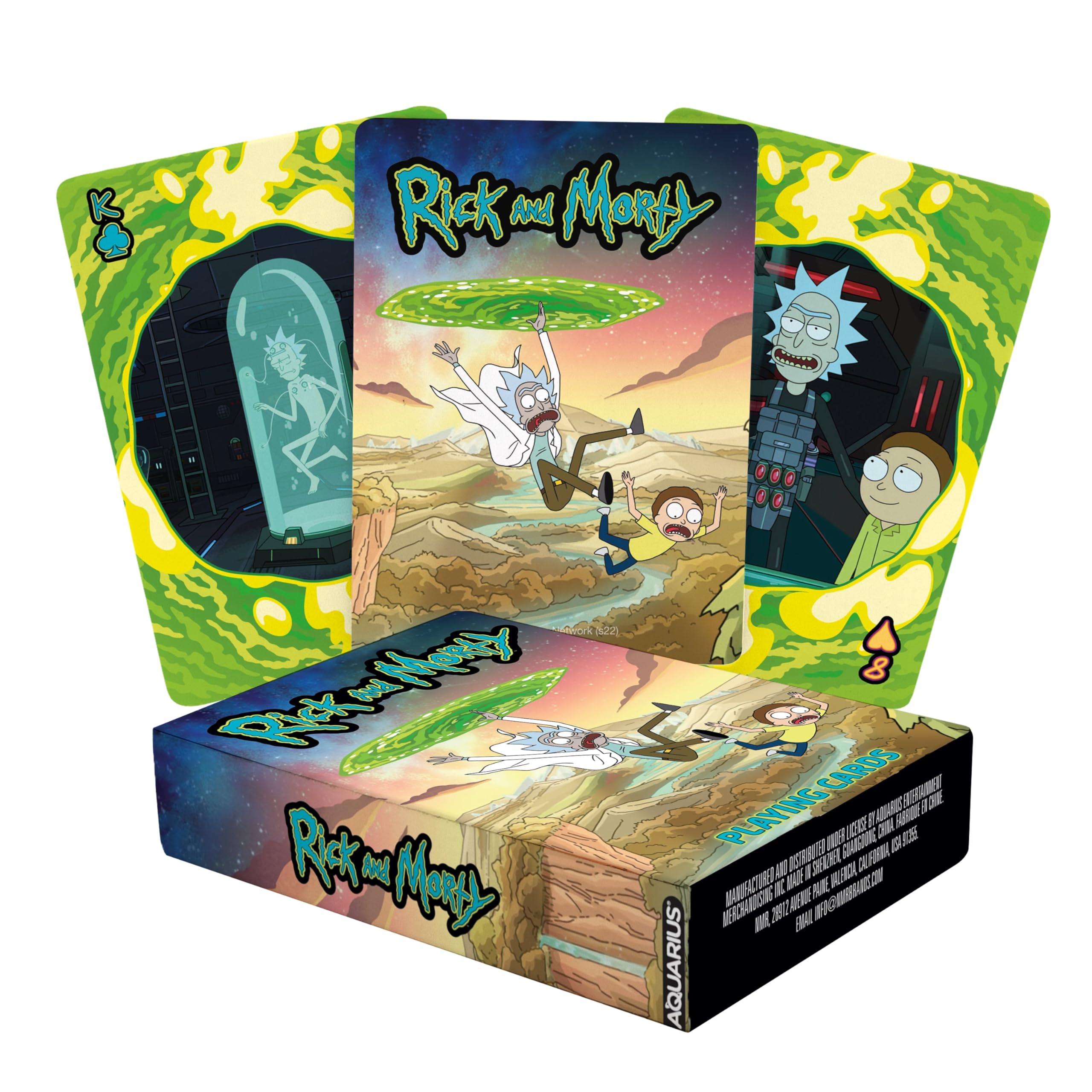 Amazon.com: Aquarius Rick and Morty Playing Cards Standard Size